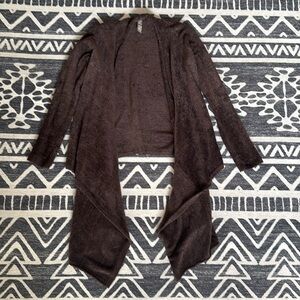 Barefoot Dreams Small Medium Rainfall Style Sweater Brown